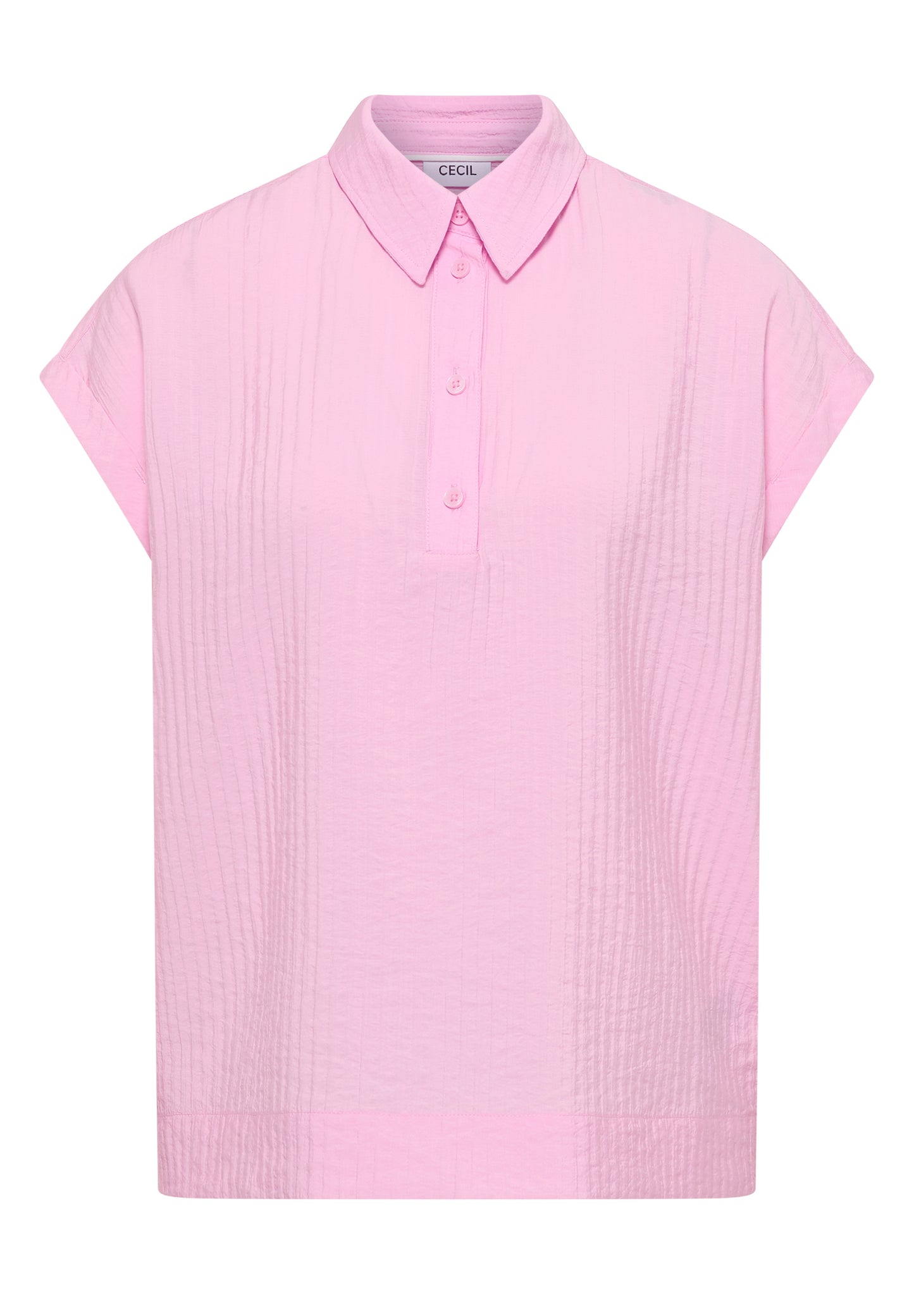 CECIL - Dropped Shoulder Bluse mit Struktur - Farbe: light blush rose