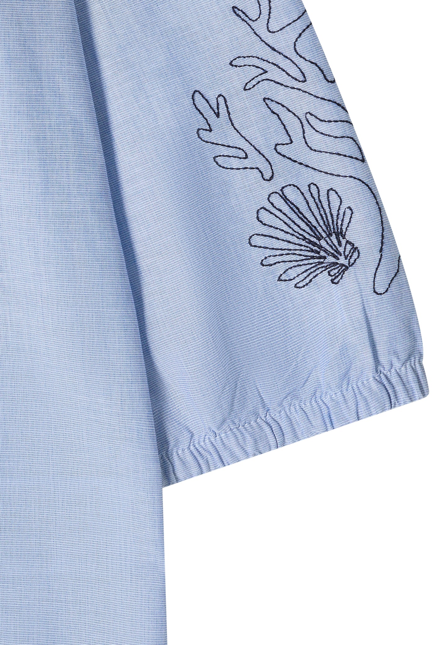 CECIL - 3/4-Arm Bluse mit Stickerei - Farbe: blouse blue