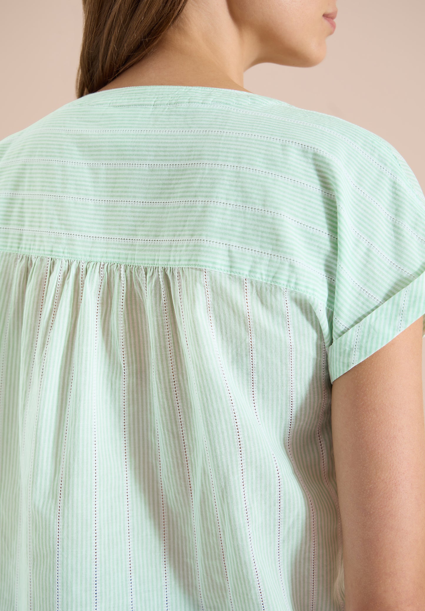 CECIL - Dropped Shoulder Bluse mit Struktur - Farbe: juicy lime