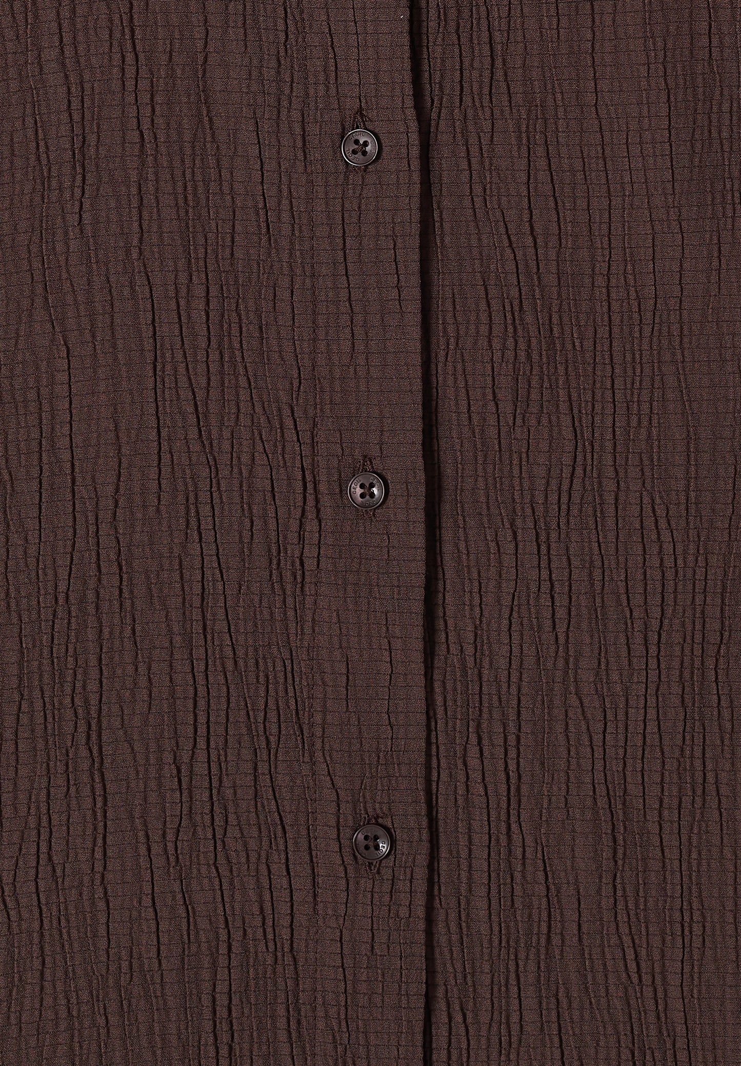 CECIL - Dropped Shoulder Hemdbluse in Unifarbe - Farbe: brown cacao