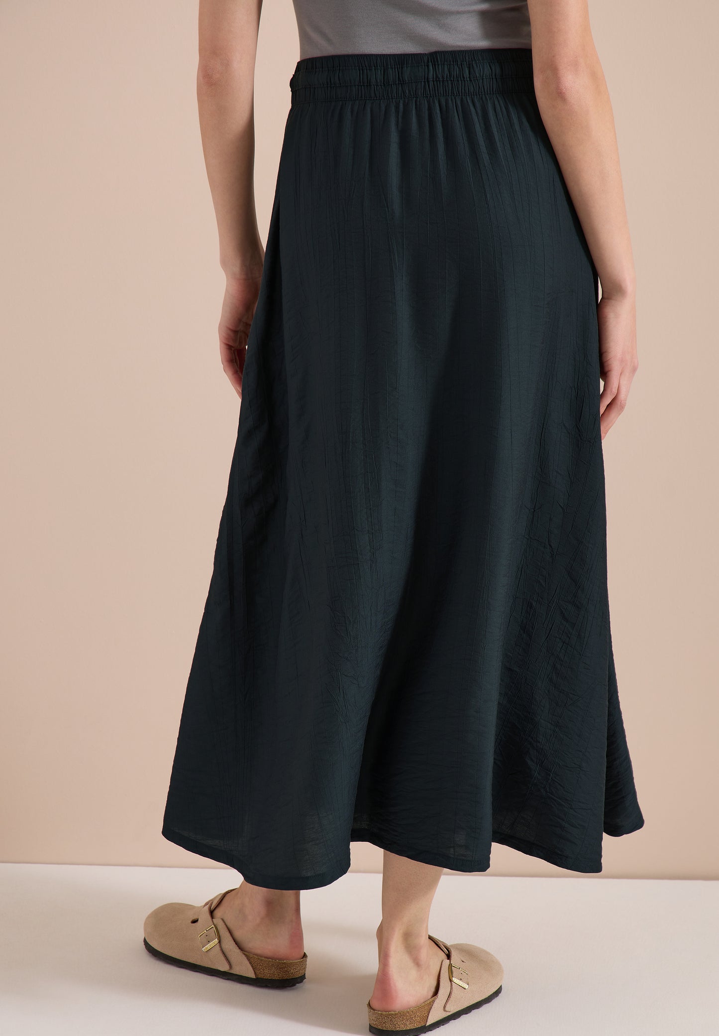 CECIL - Maxi-Rock mit Taschen und Struktur - Farbe: palm breeze green