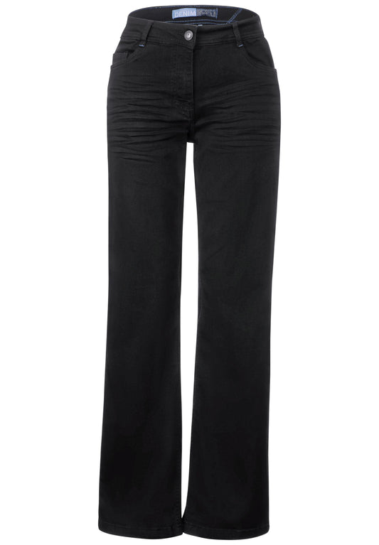 CECIL - Loose Fit Jeans - Farbe: schwarz