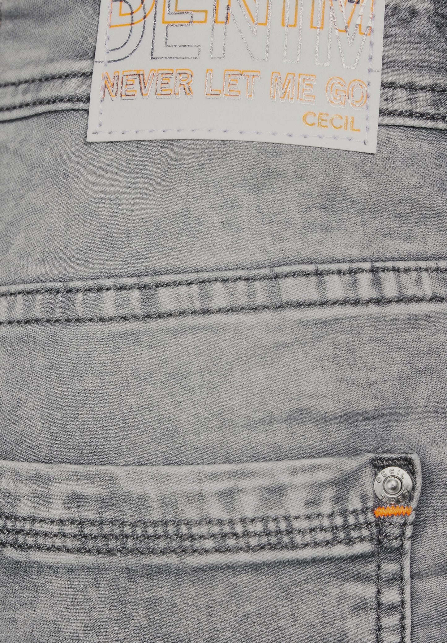 CECIL - 7/8 Jeans Hose "Scarlett" - grau