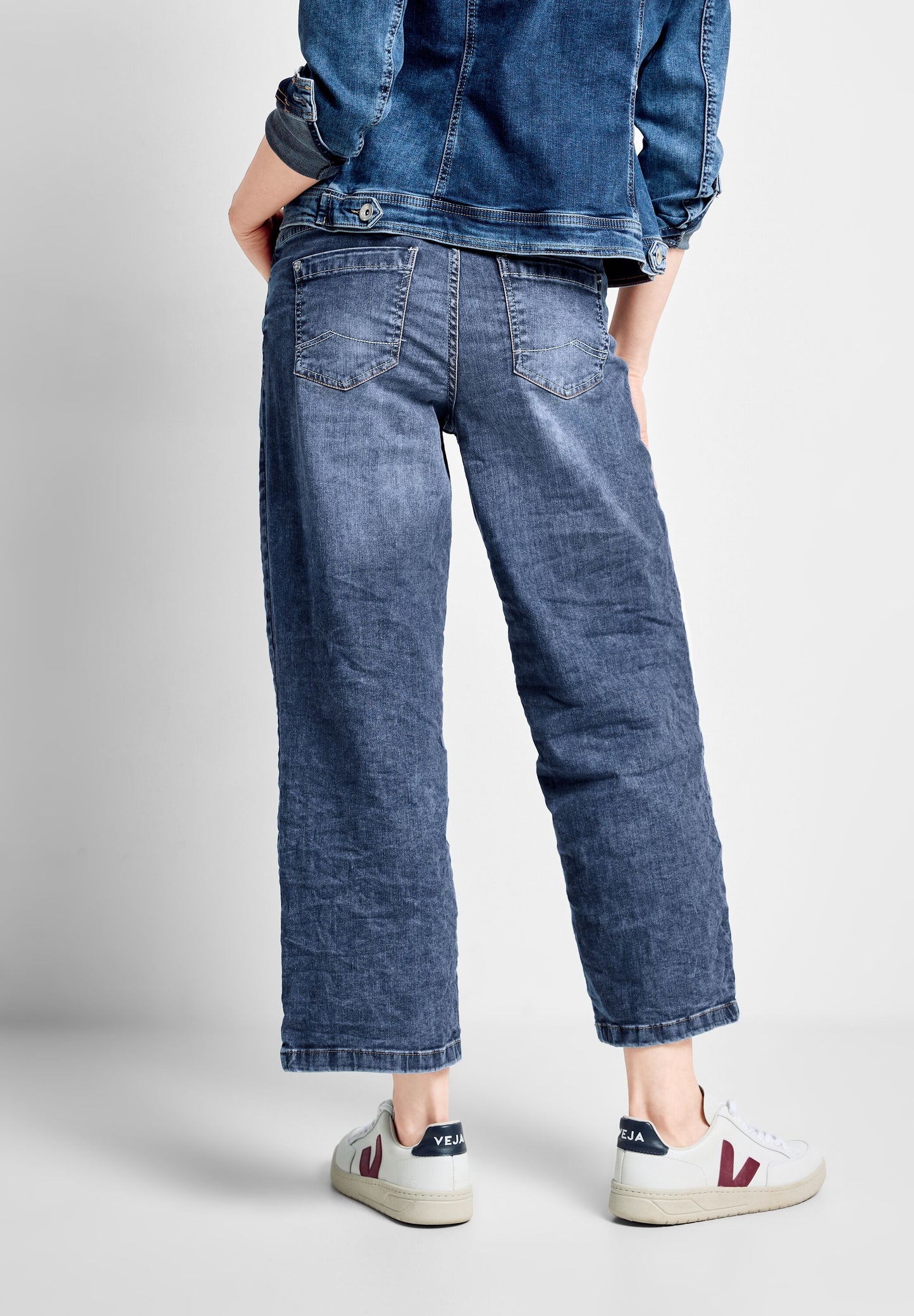 CECIL - Loose Fit Jeans Style Nele - mid blue wash