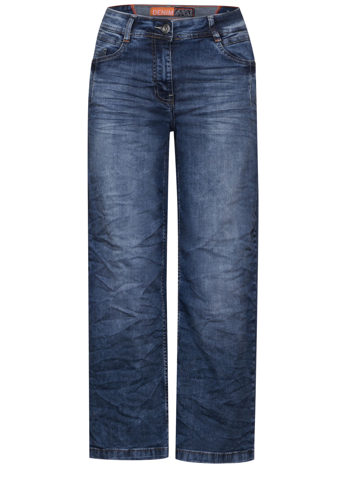 CECIL - Loose Fit Jeans Style Nele - mid blue wash
