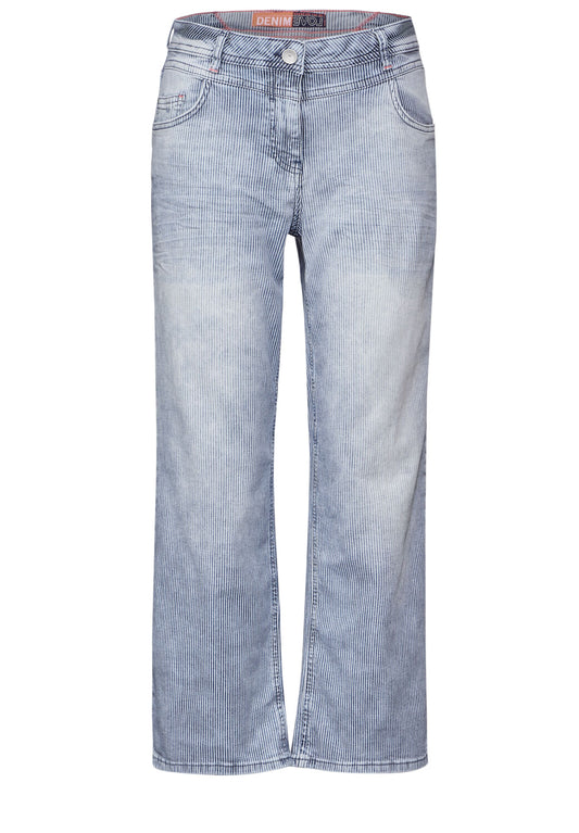 CECIL - 7/8 Culotte Jeans Hose "Nele" - mid blue wash