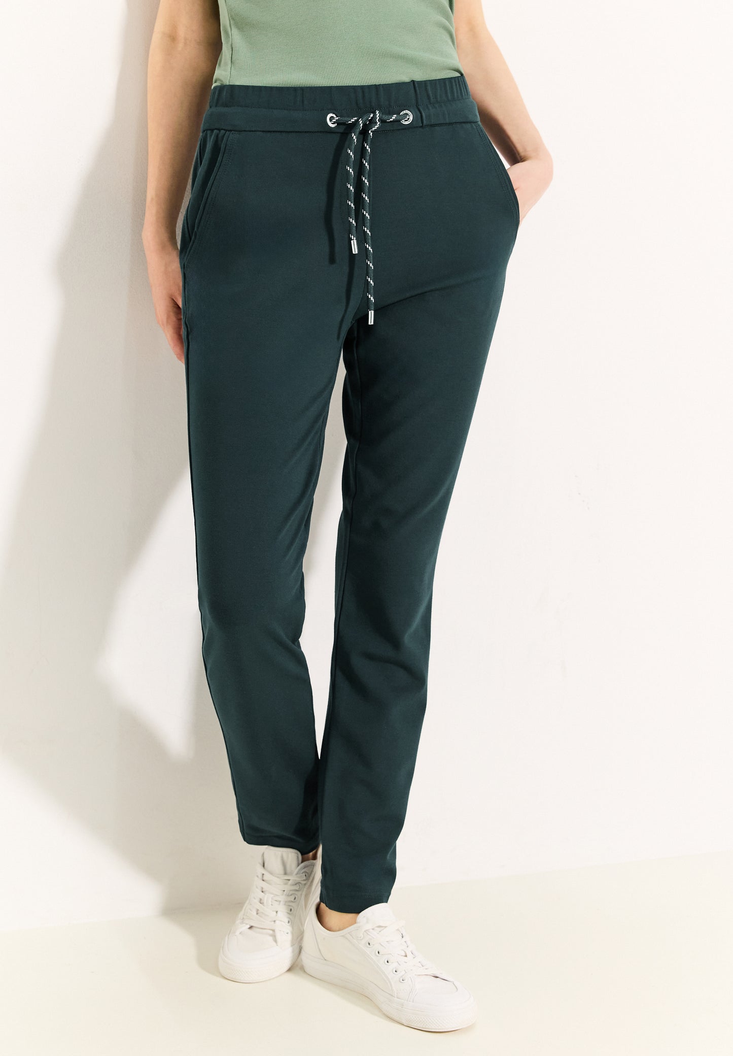 CECIL Casual Fit Hose - fir green