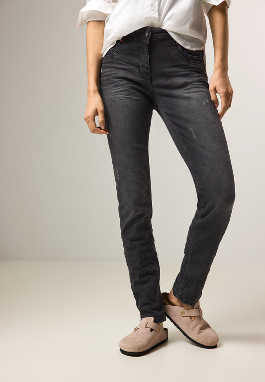 CECIL Jeans im Casual Fit - Farbe: dark grey washed