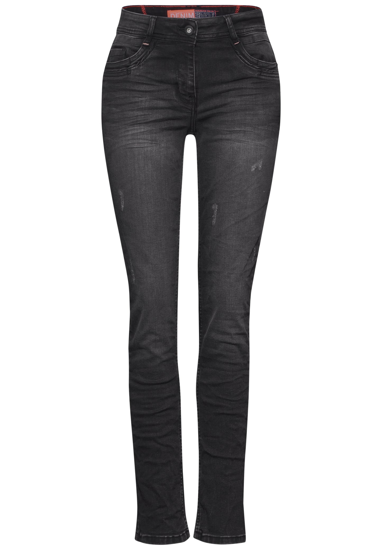 CECIL Jeans im Casual Fit - Farbe: dark grey washed