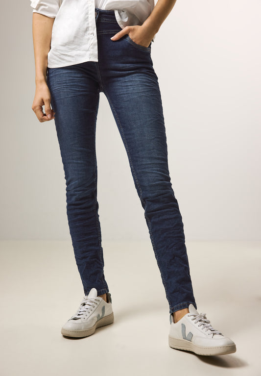 CECIL Jeans im Slim Fit - Farbe: mid blue wash