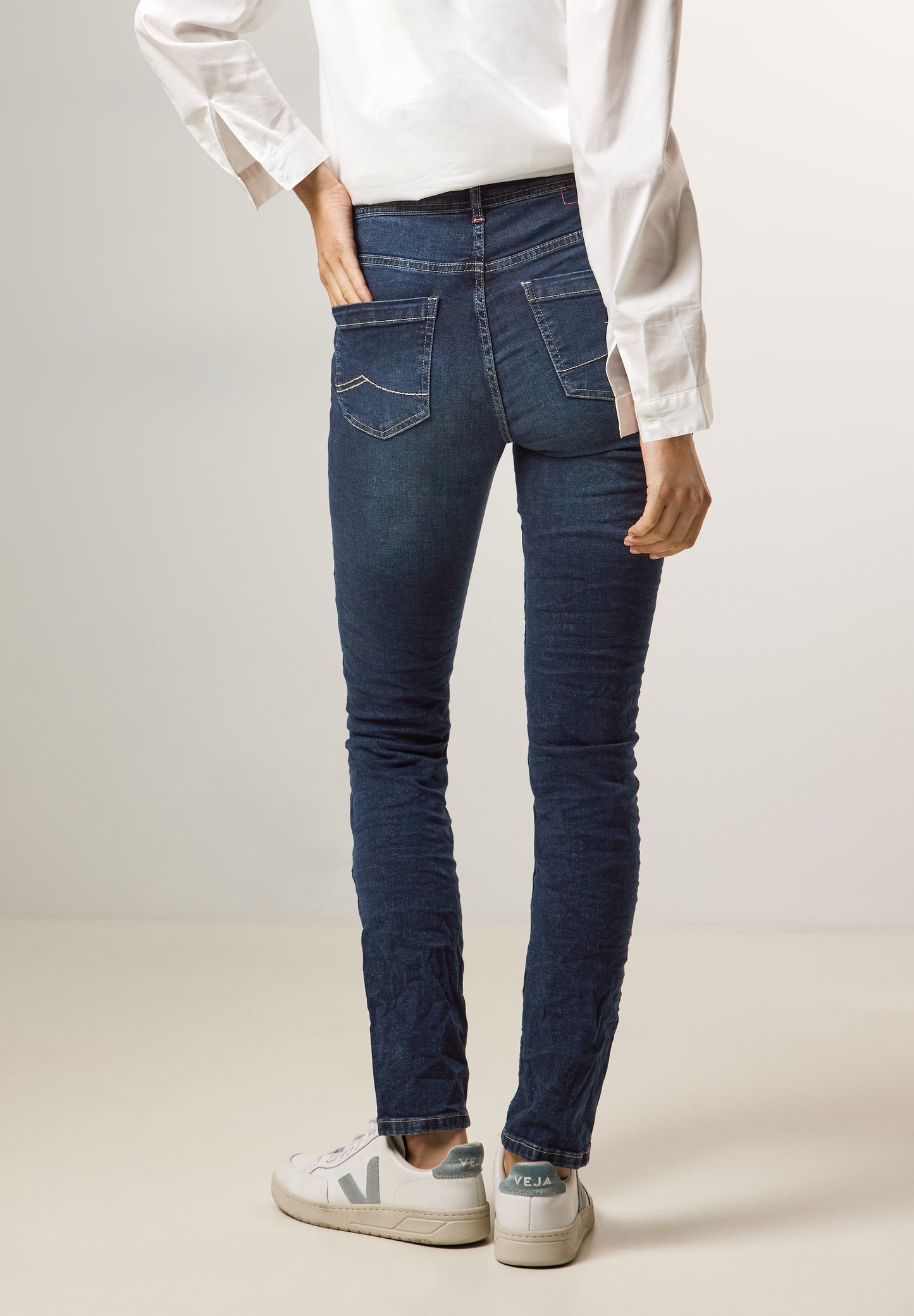 CECIL Jeans im Slim Fit - Farbe: mid blue wash