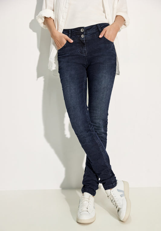 CECIL Jeans Hose Slim Fit - Style Vicky - Farbe: dunkel blau