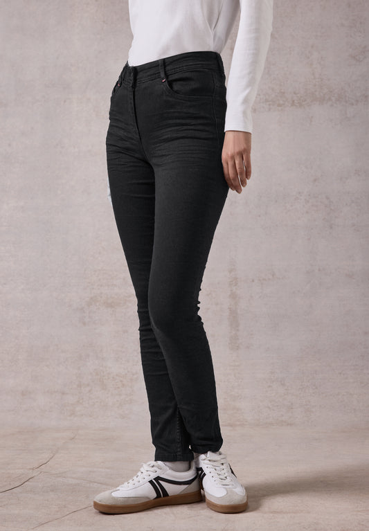 CECIL Jeans Hose im Slim Fit - Farbe: schwarz