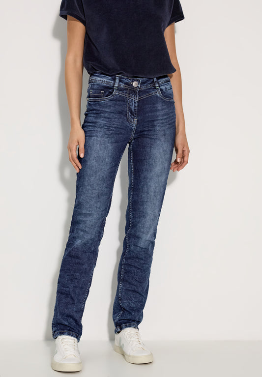 CECIL Jeans Slim Fit – Farbe: mid blue wash