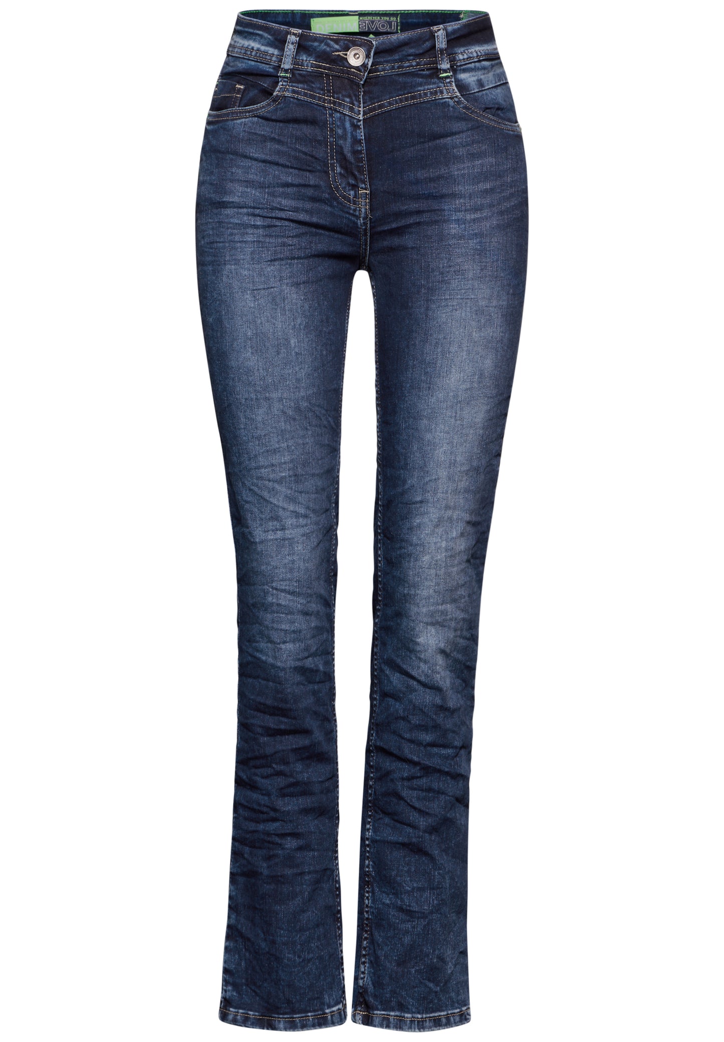 CECIL Jeans Slim Fit – Farbe: mid blue wash