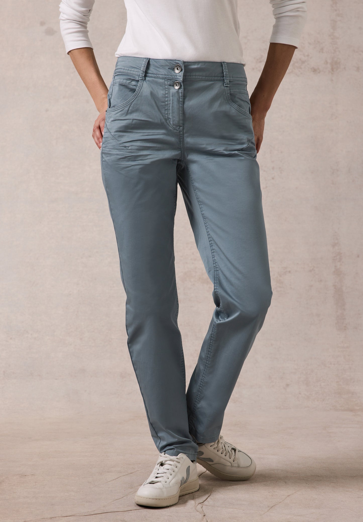 CECIL Hose im Casual Fit - Farbe: blau