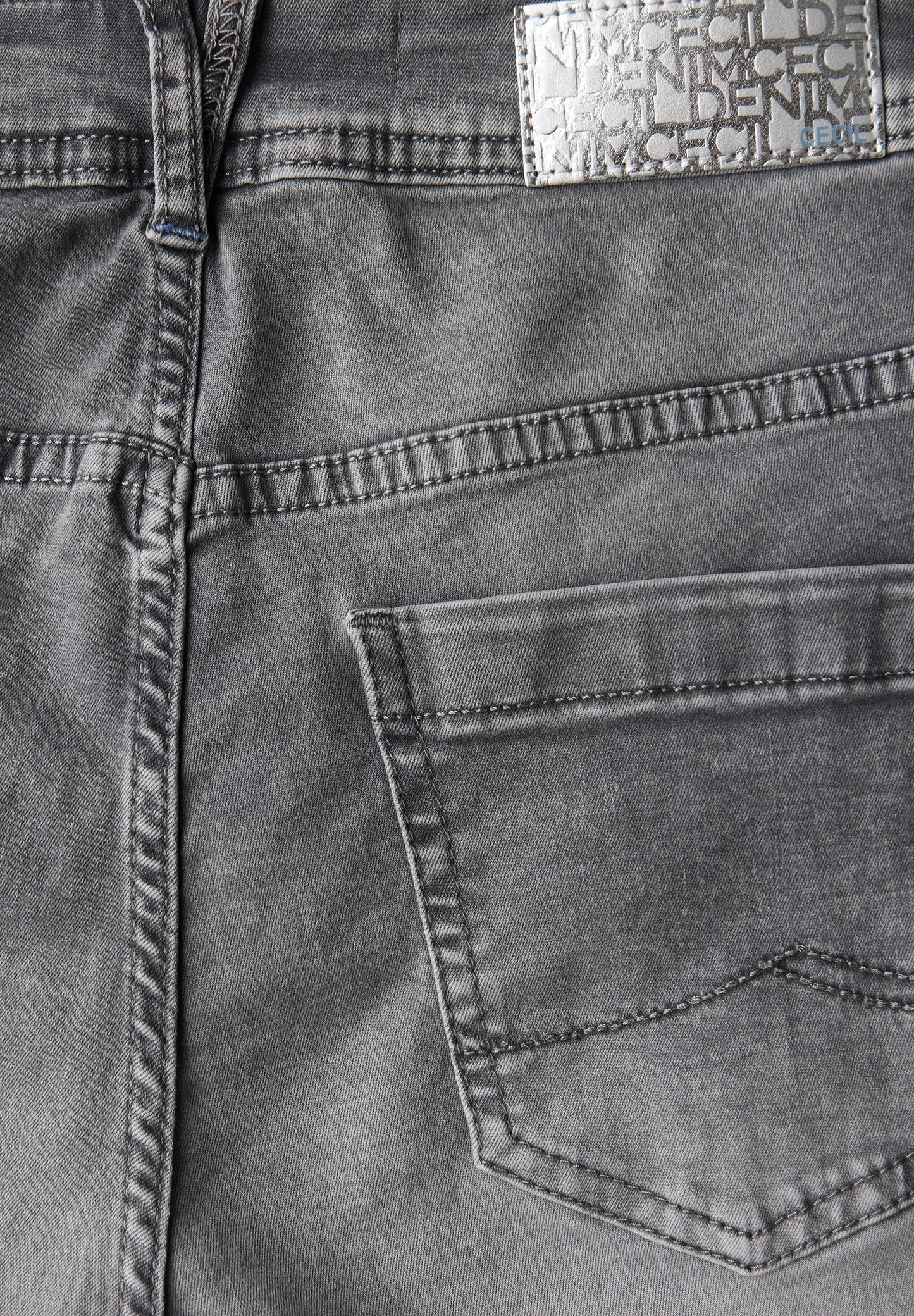 CECIL Casual Fit Jeansshorts - Farbe: mid grey used wash