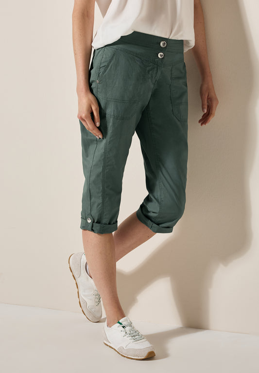 CECIL 3/4 Papertouch Hose - Farbe: balmy khaki