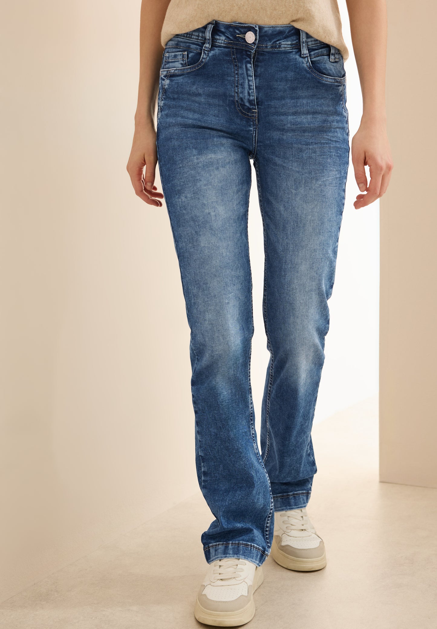 CECIL Bootcut Jeans im Style TORONTO - Farbe: blau