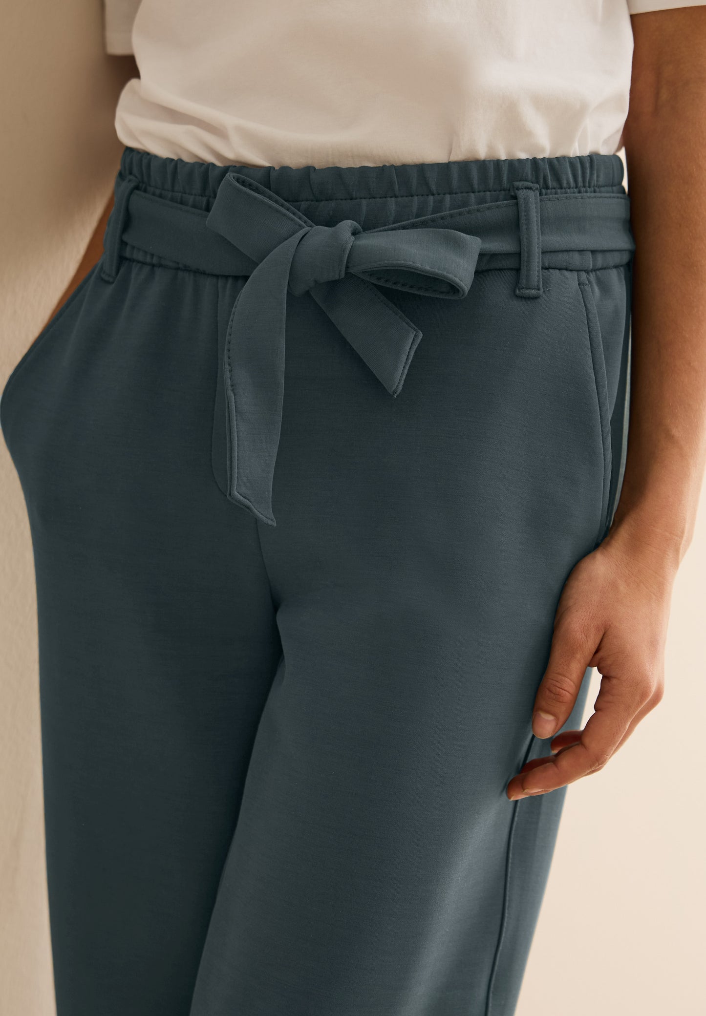 CECIL Wide Leg Hose - Farbe: slate khaki