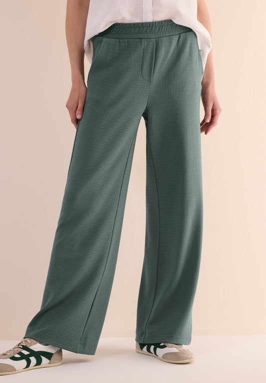 CECIL Wide Leg Strukturhose - Farbe: balmy khaki