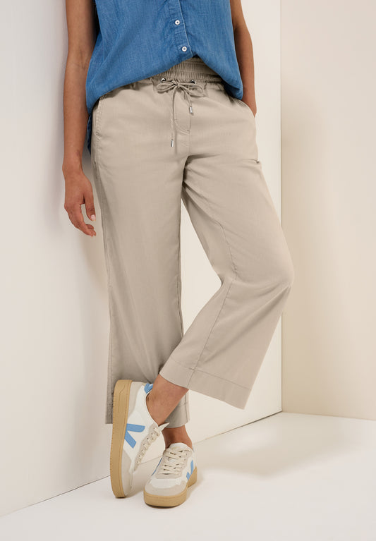 CECIL 7/8 Wide Leg Hose - Farbe: boulder beige