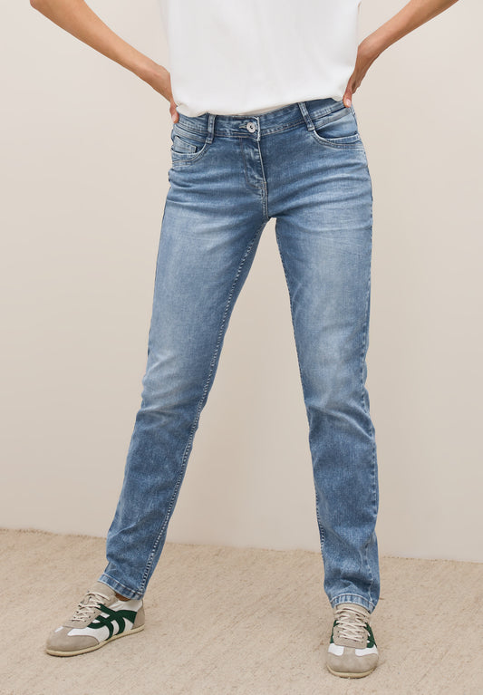 CECIL Jeans "SCARLETT" im Casual Fit - Farbe: light blue wash