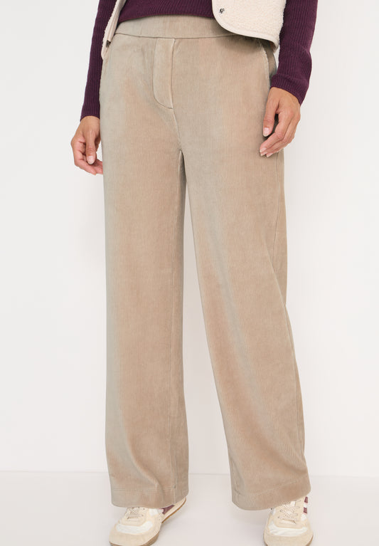 CECIL Wide Leg Cordhose - Farbe: silvery beige