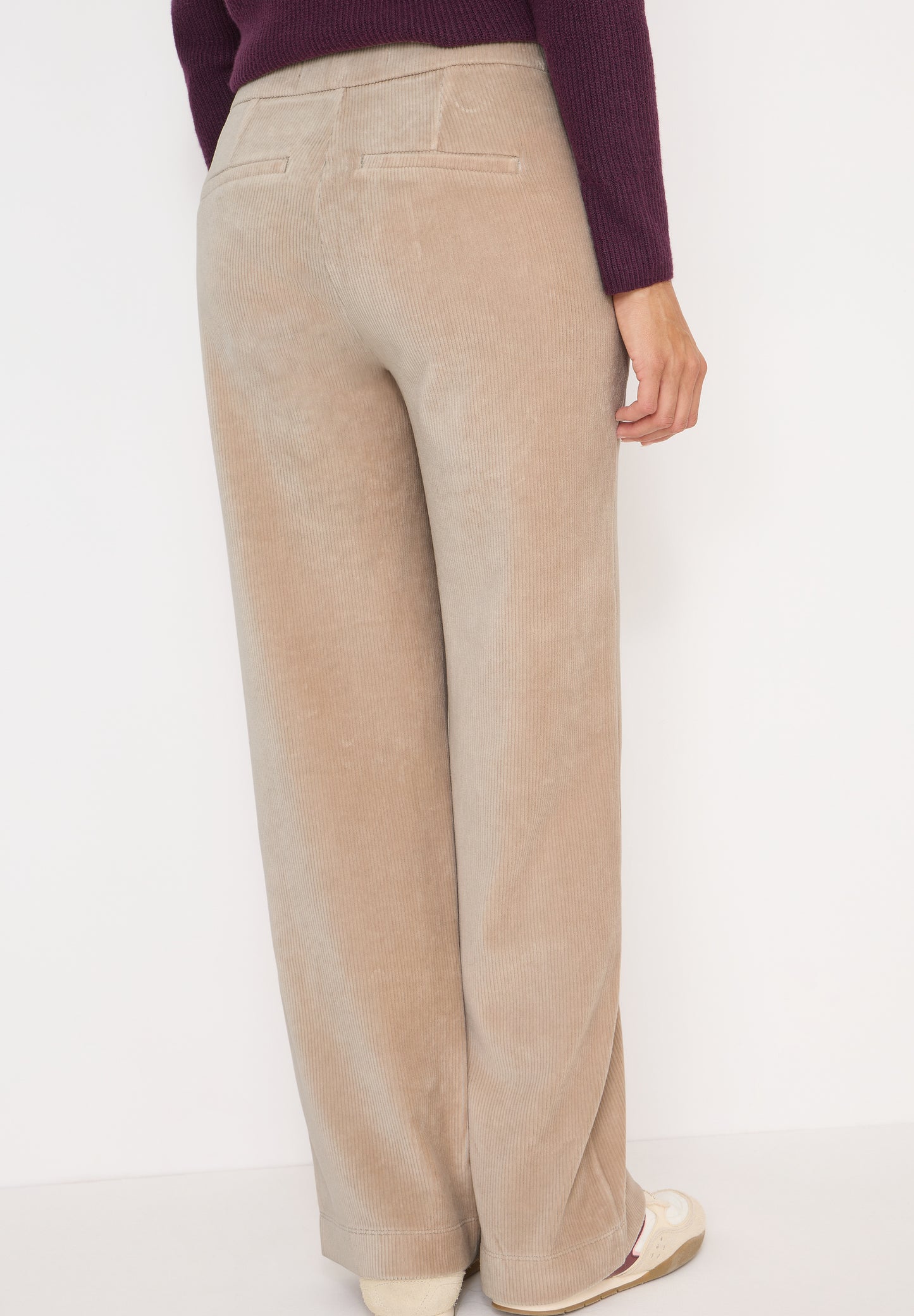 CECIL Wide Leg Cordhose - Farbe: silvery beige