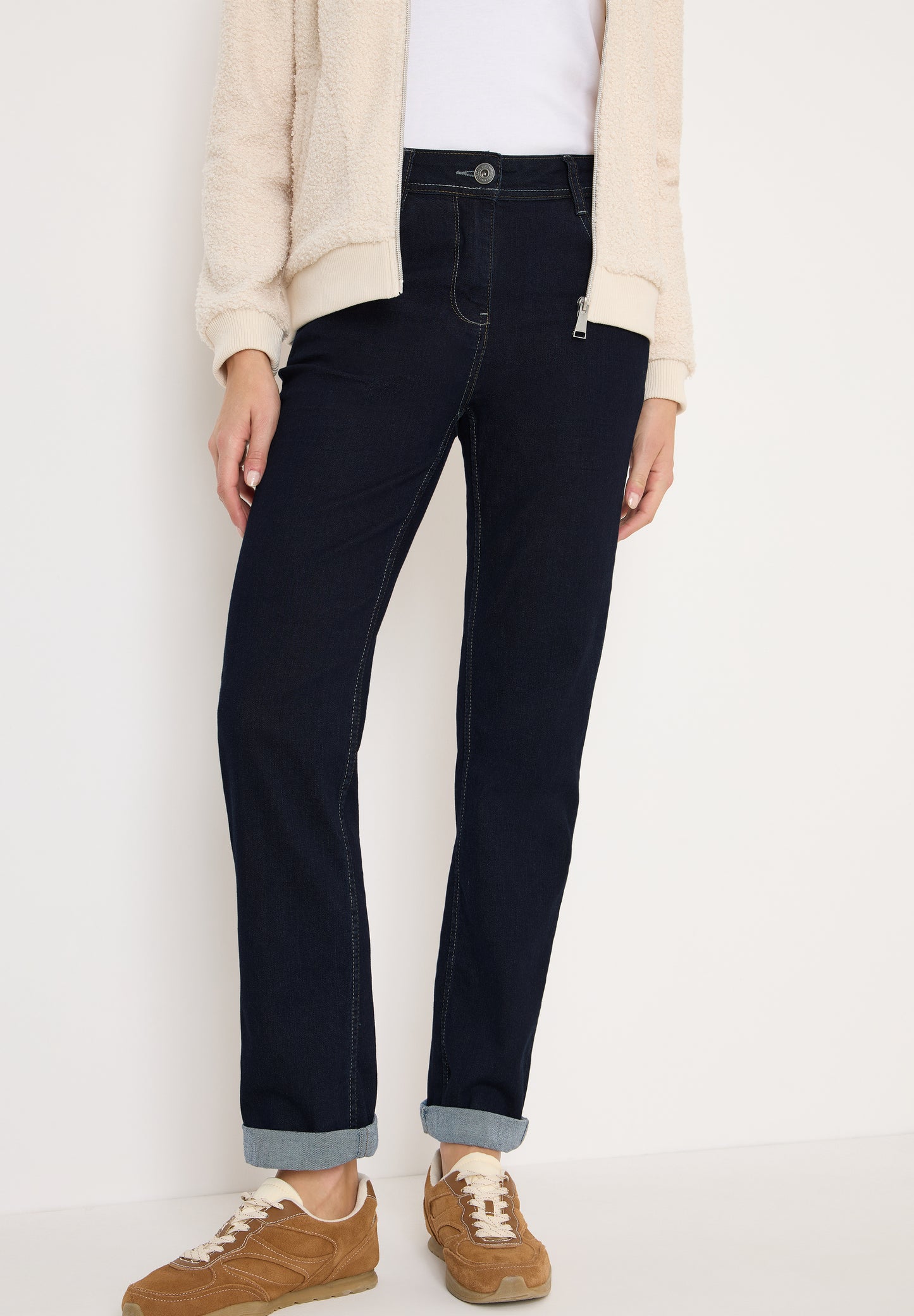 CECIL Straight Leg Jeans - Farbe: rinsed wash