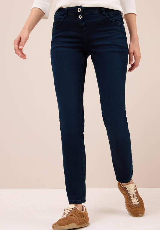 CECIL Casual Fit Jeans - Farbe: blue black washed