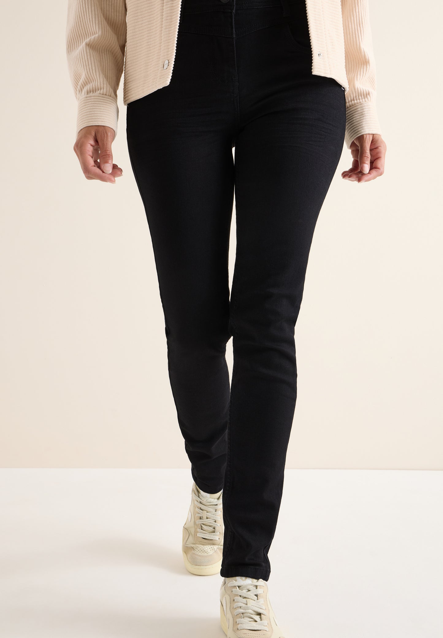 CECIL Slim Fit Jeans "Vicky" - Farbe: Black