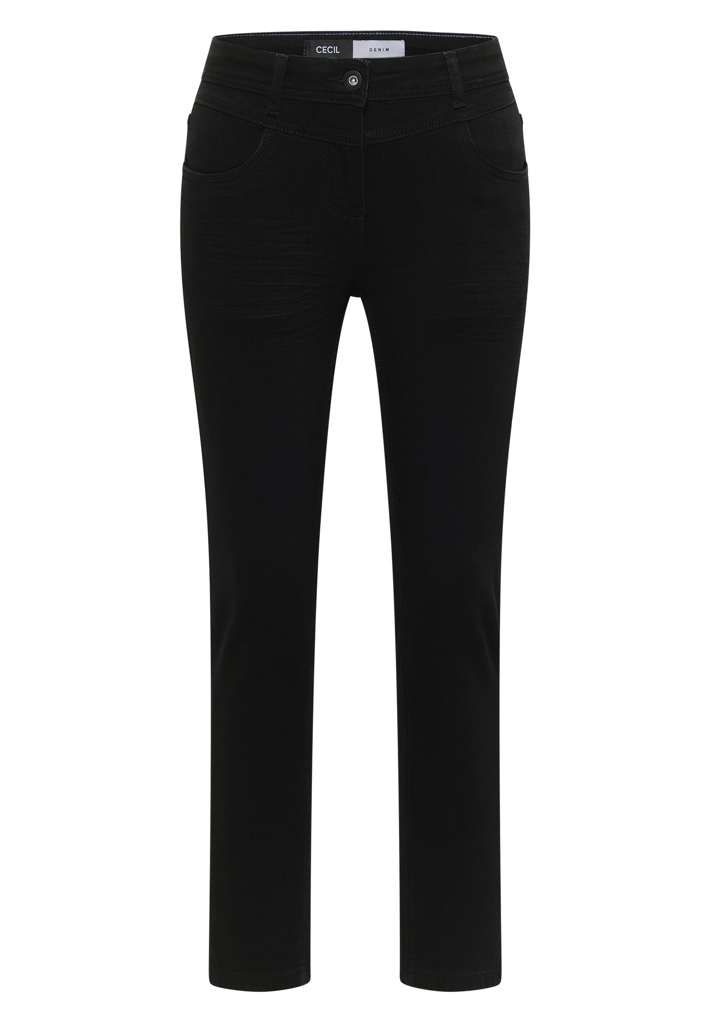 CECIL Slim Fit Jeans "Vicky" - Farbe: Black