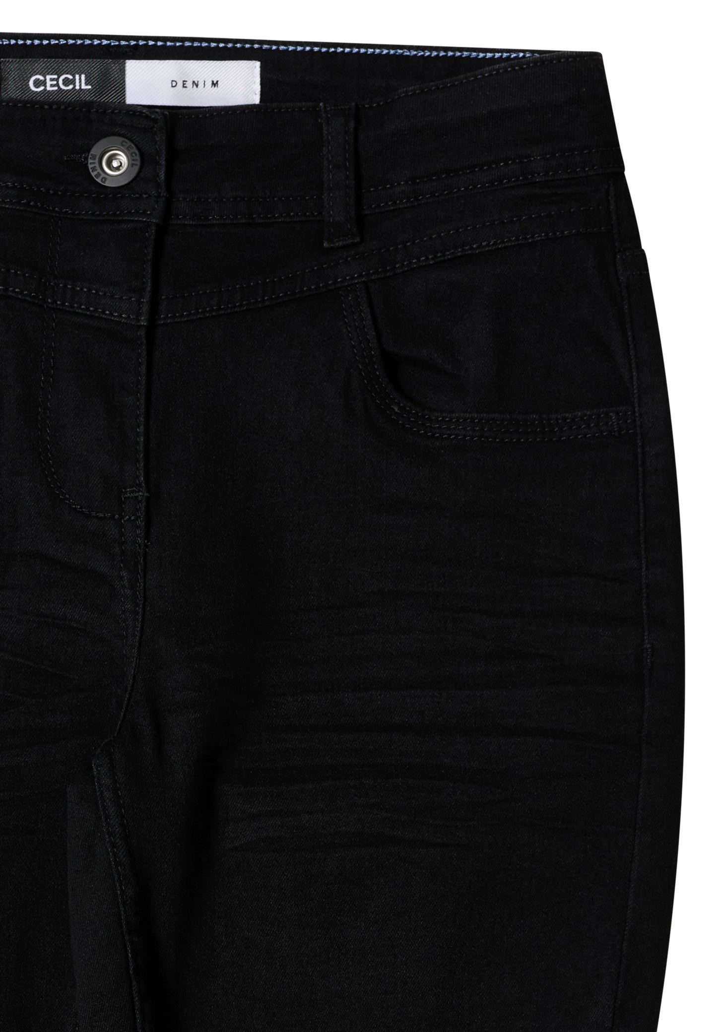 CECIL Slim Fit Jeans "Vicky" - Farbe: Black