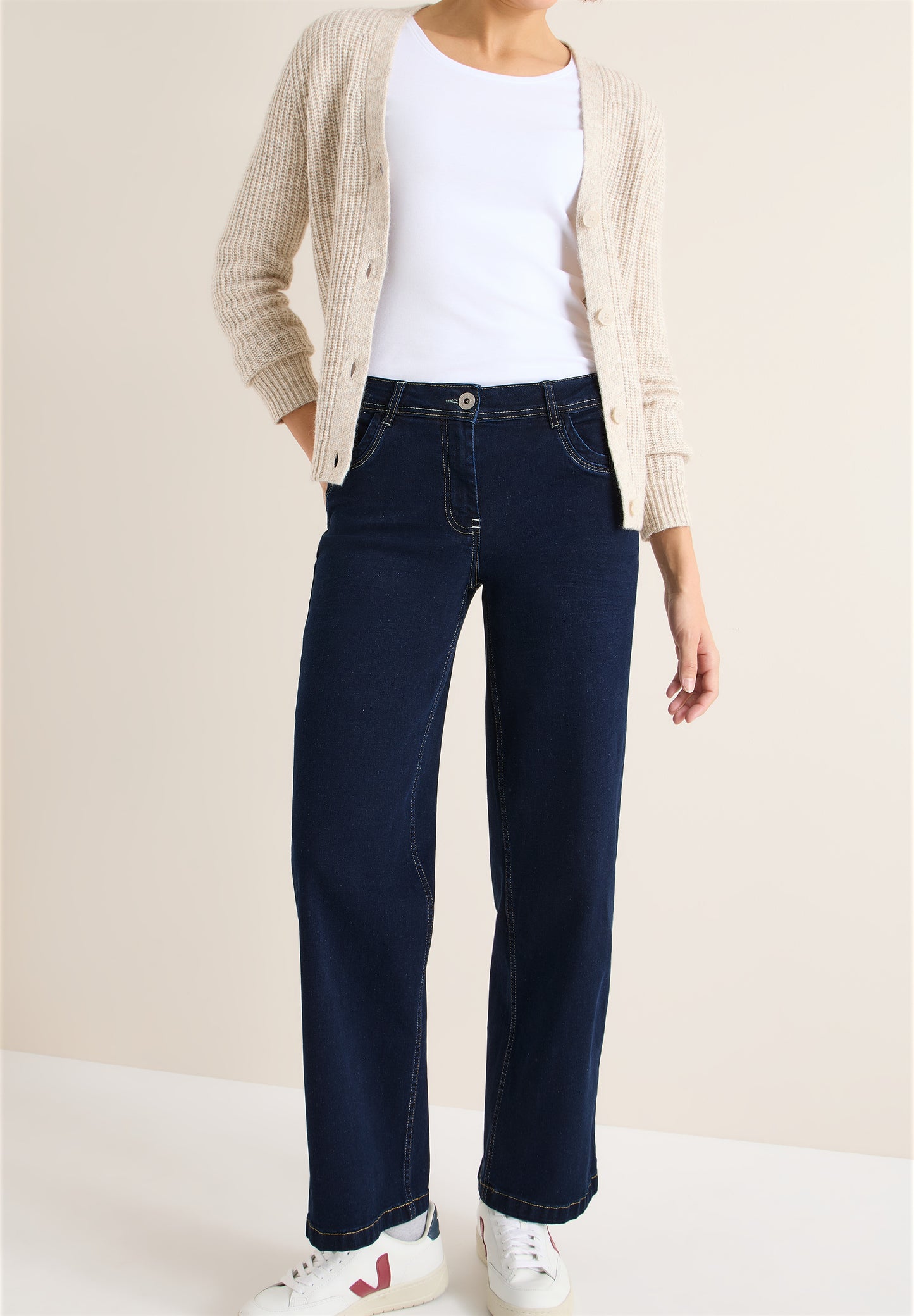 CECIL Wide Leg Rinsed Jeans - Farbe: rinsed wash