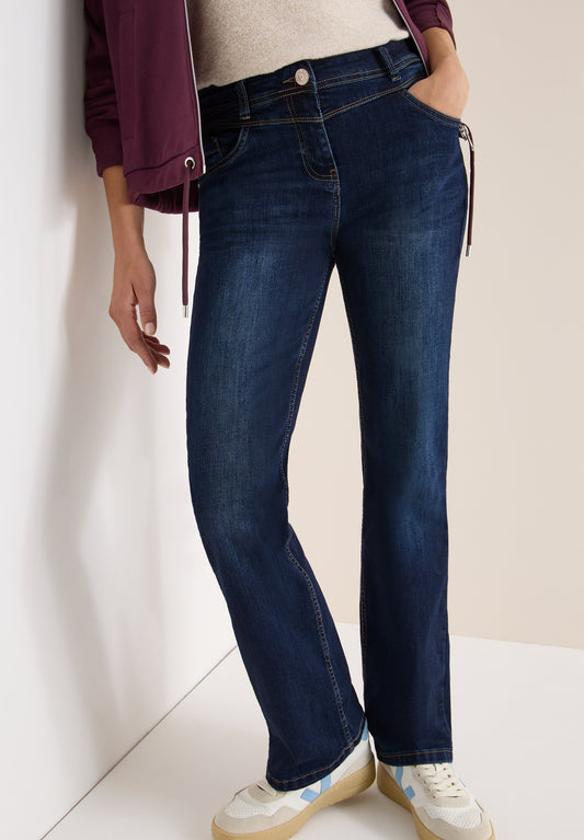 CECIL Bootcut Jeans - Farbe: Dark blue wash