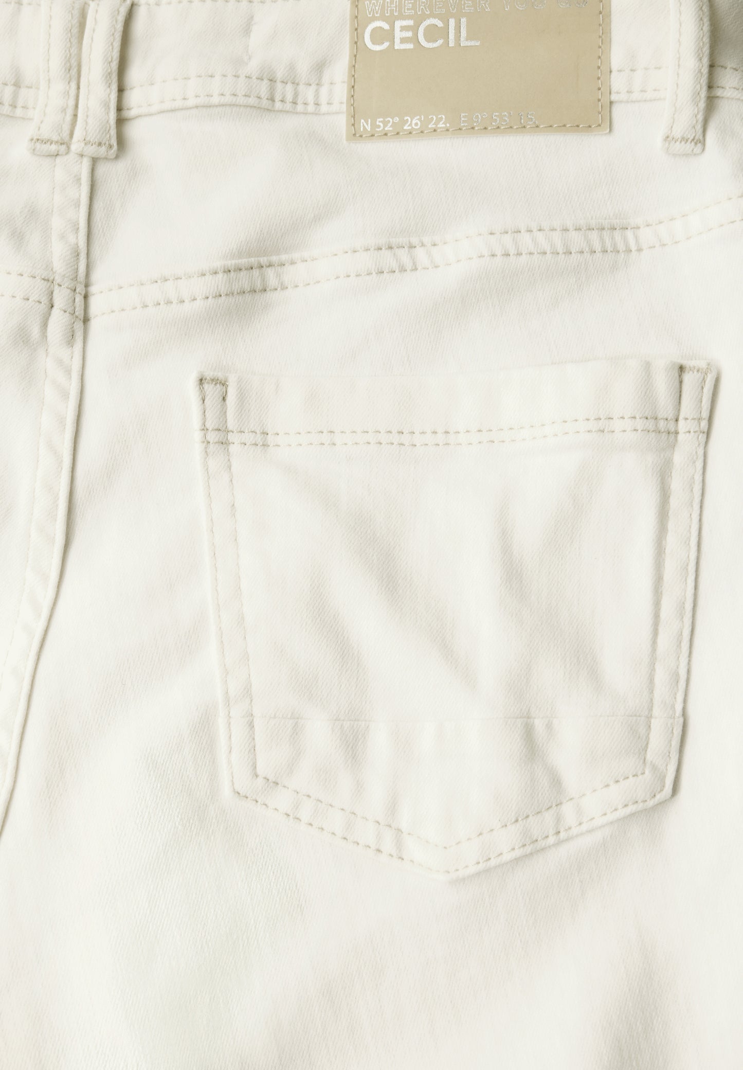 CECIL Straight Leg Jeans - Farbe: light beige