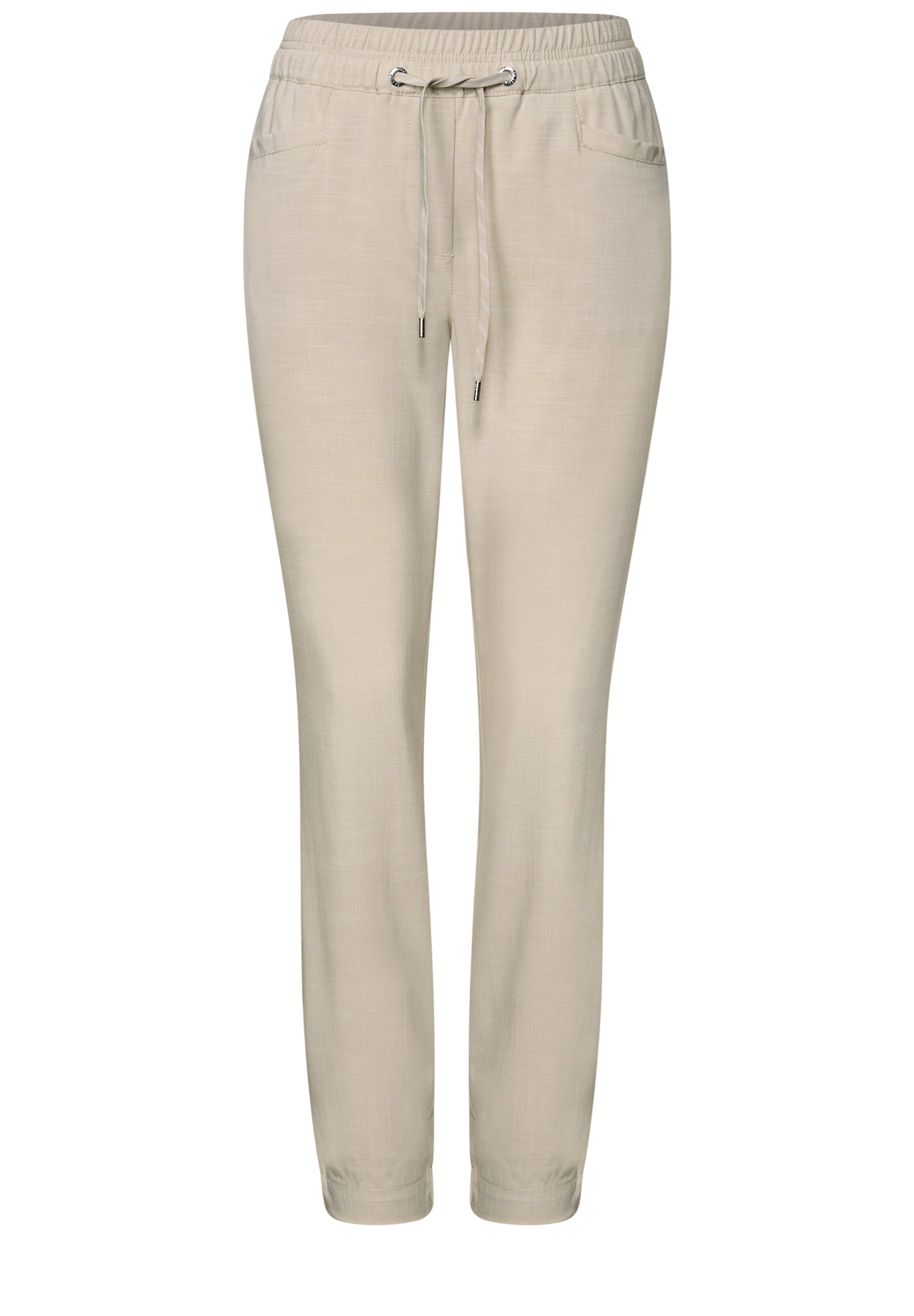 CECIL Loose Fit Melange Hose - Farbe: boulder beige