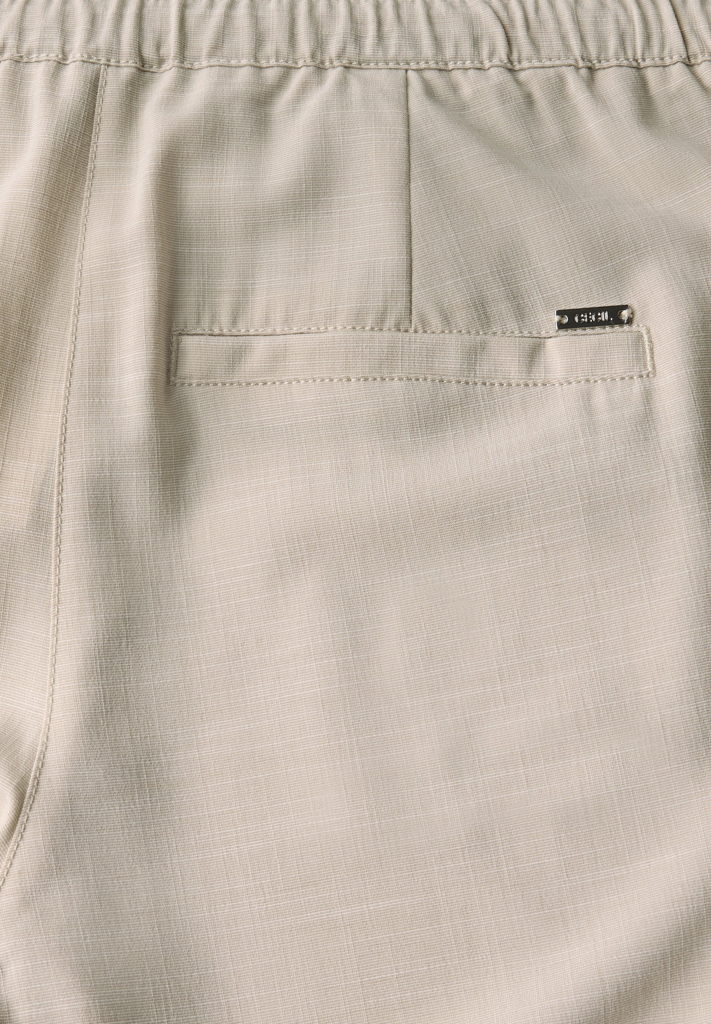 CECIL Loose Fit Melange Hose - Farbe: boulder beige