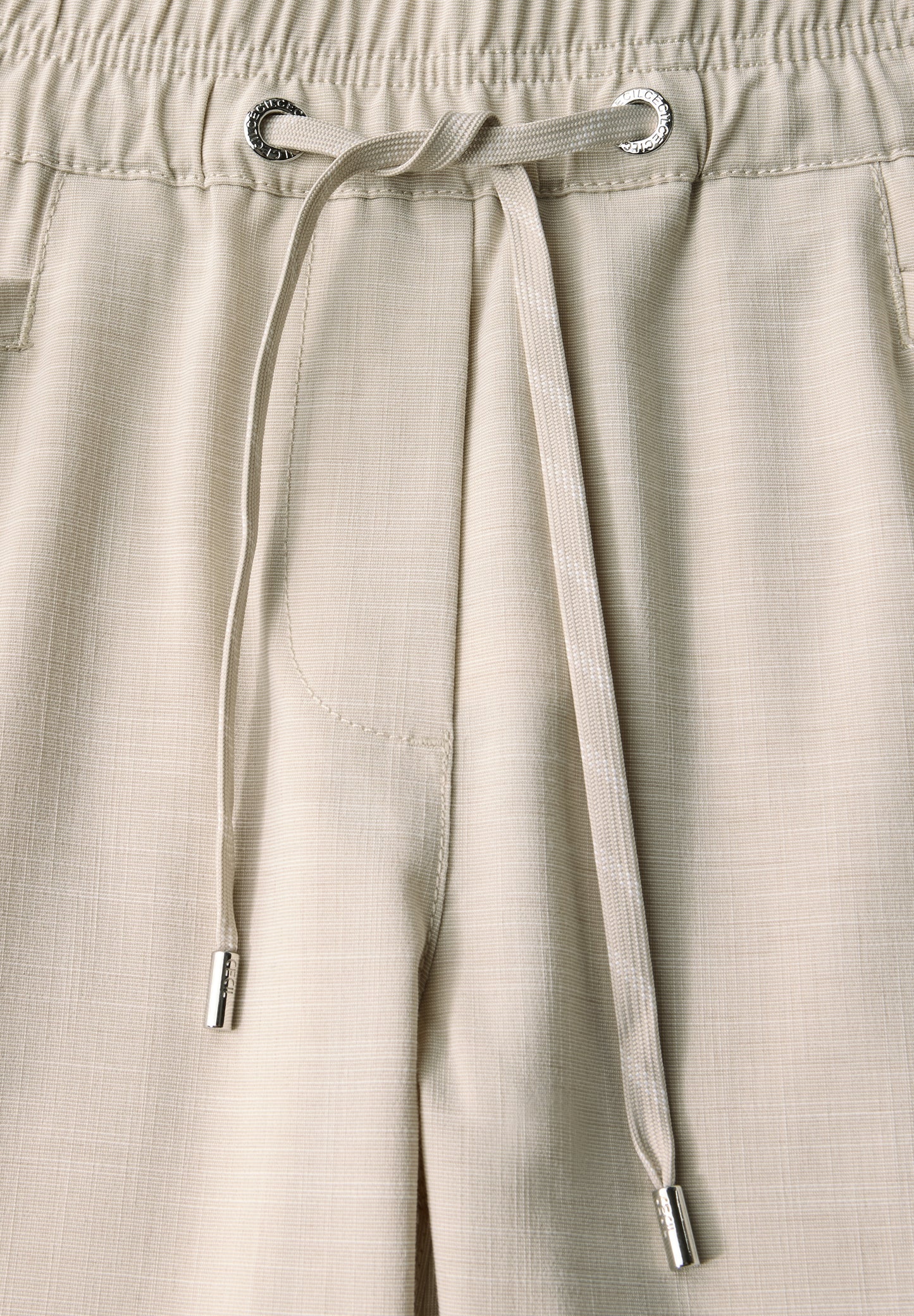 CECIL Loose Fit Melange Hose - Farbe: boulder beige