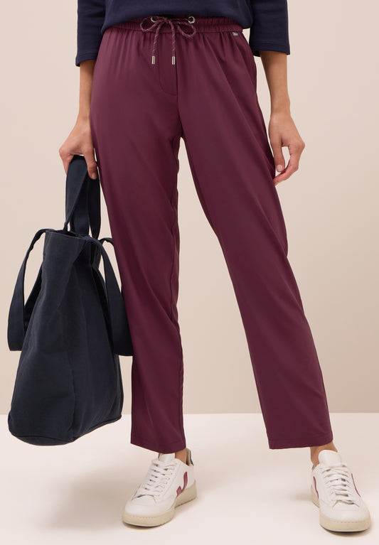 CECIL Hose im Casual Fit - Farbe: mulberry red