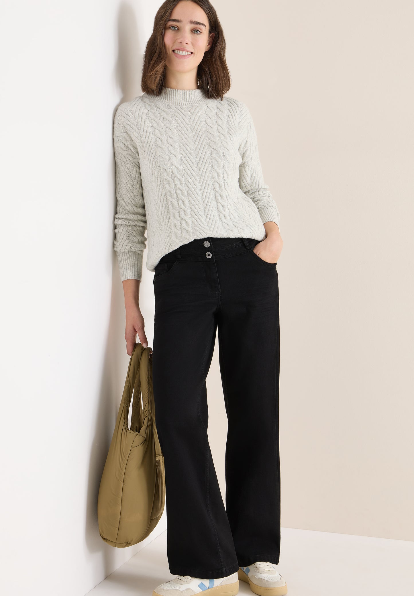 CECIL Wide Leg Jeans - Farbe: black washed