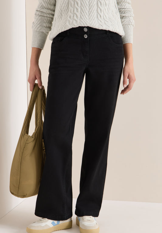 CECIL Wide Leg Jeans - Farbe: black washed