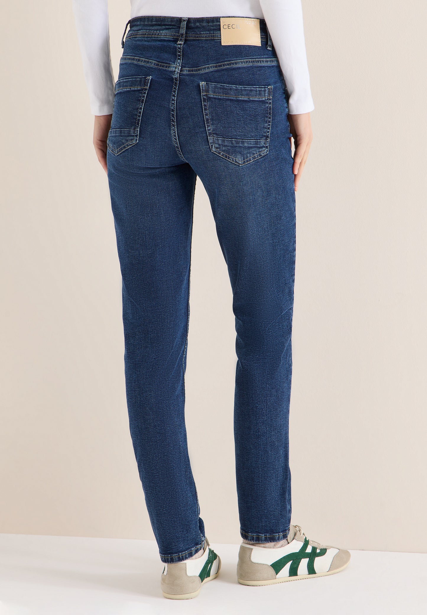 CECIL - Jeans im Slim Fit - Farbe: mid blue wash