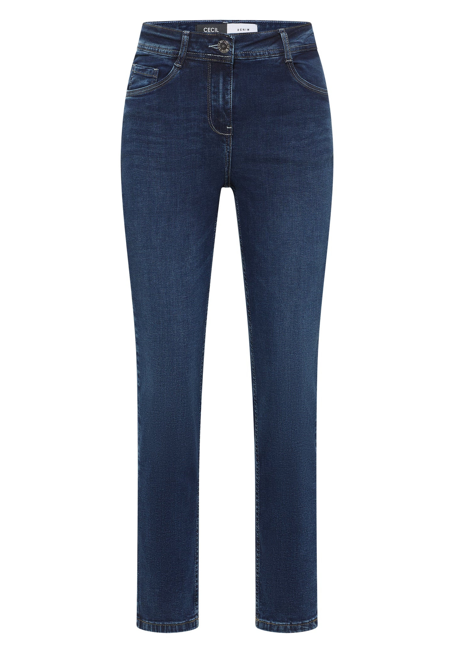 CECIL - Jeans im Slim Fit - Farbe: mid blue wash