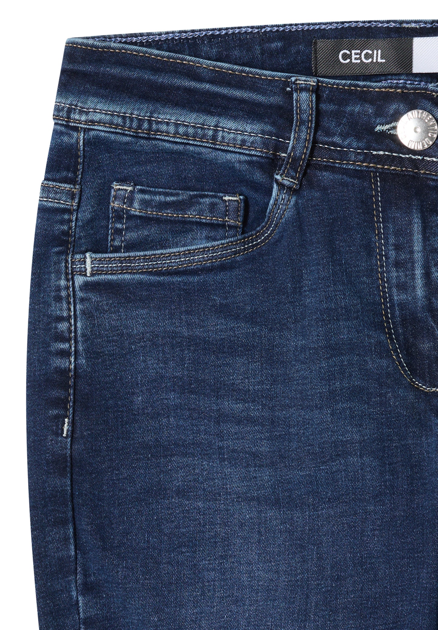 CECIL - Jeans im Slim Fit - Farbe: mid blue wash