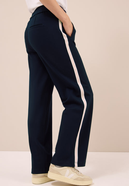 CECIL Hose mit Tape-Detail - Farbe: urban dark blue