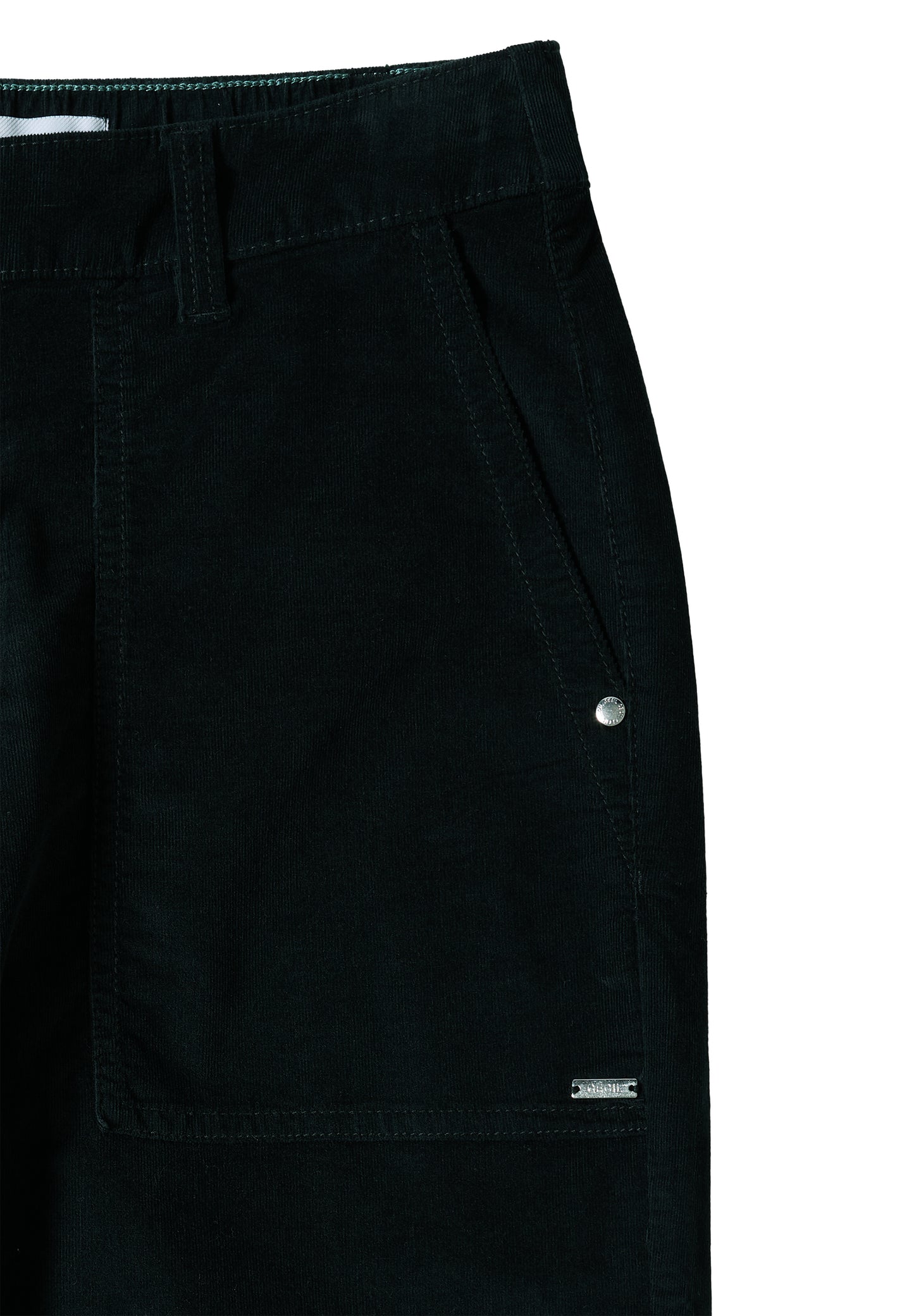 CECIL Wide Leg Cordhose - Farbe: ink green