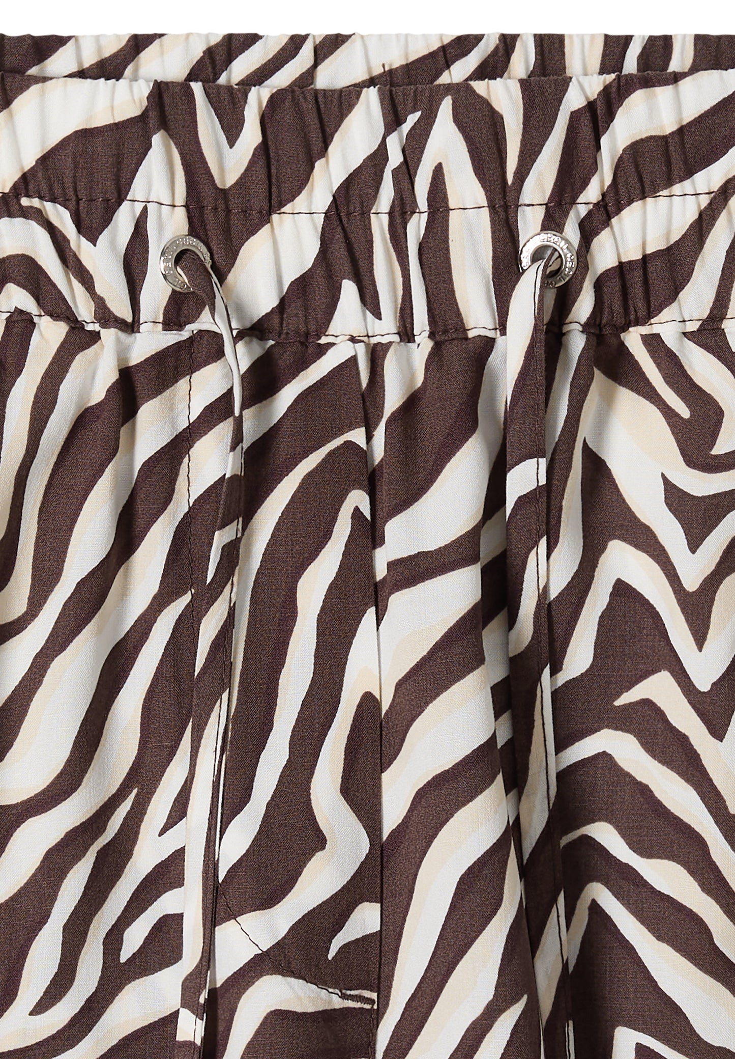 CECIL - Straight Leg Hose mit Zebraprint - Farbe: brown cacao