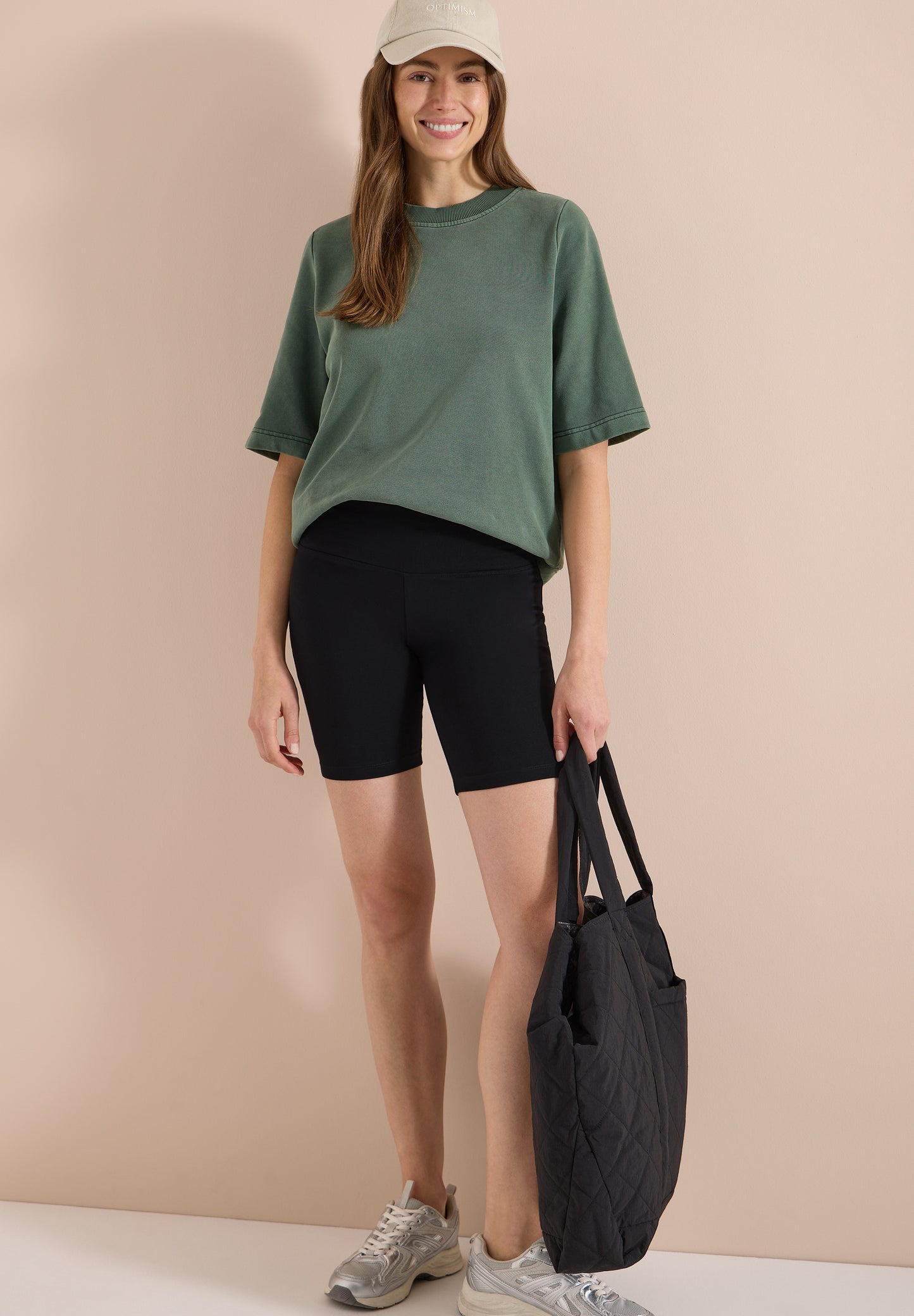 CECIL - Radler Short im Skinny Fit - Farbe: Black